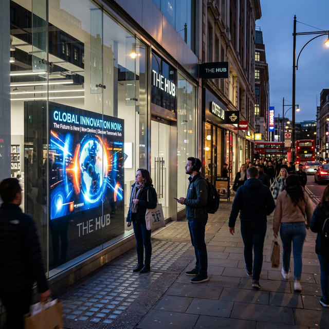 Fördelarna med dynamiska skärmar i skyltfönstret – Locka fler kunder